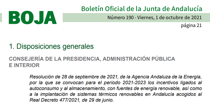BOJA 28 septiembre 2021